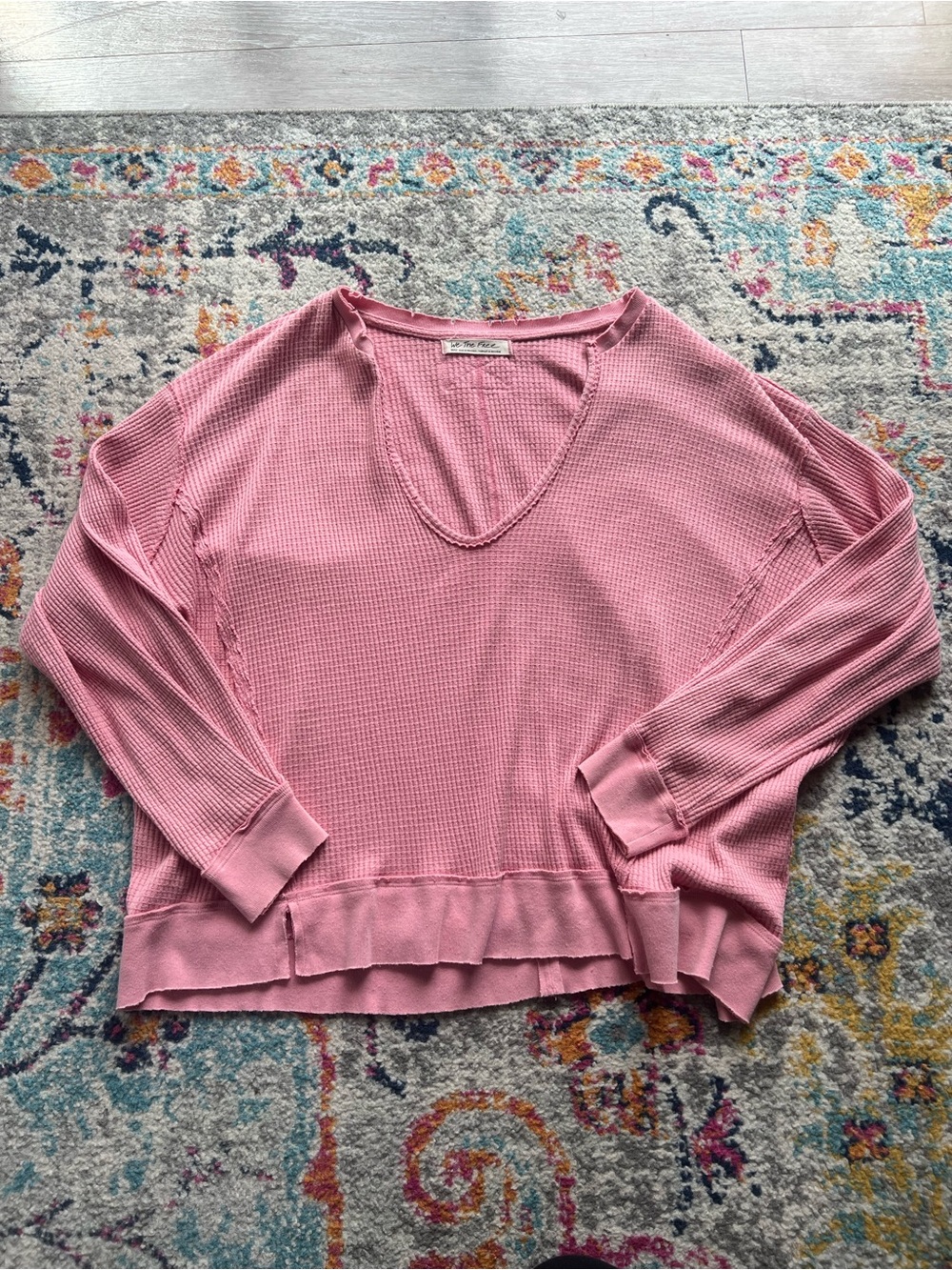 free people pink long sleeve